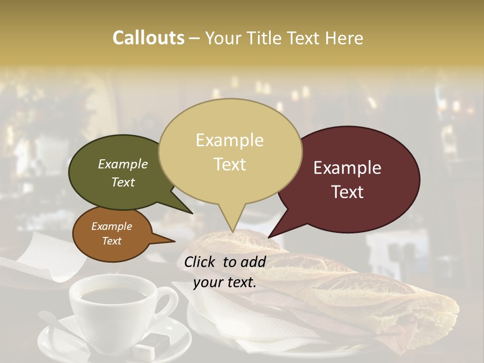 Color Cooking Brown PowerPoint Template