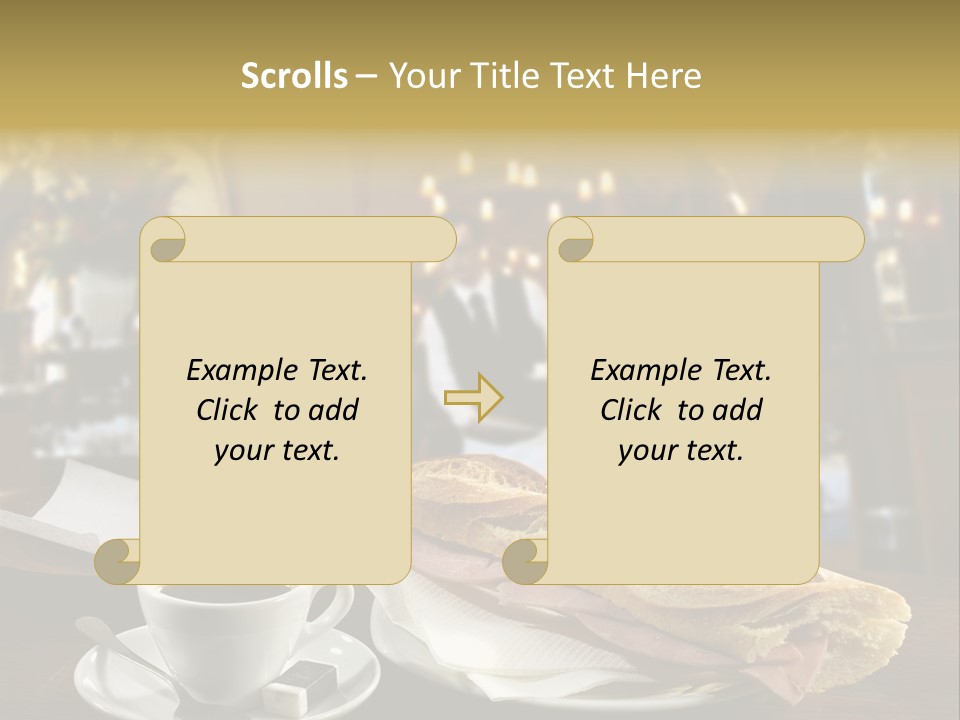 Color Cooking Brown PowerPoint Template