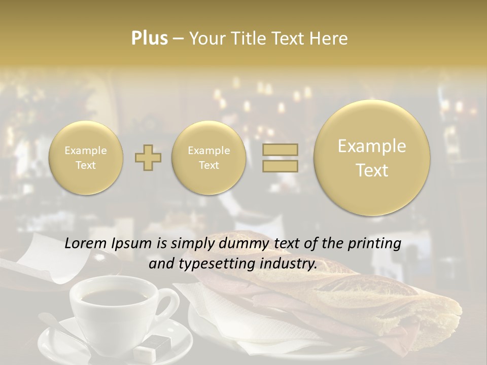 Color Cooking Brown PowerPoint Template