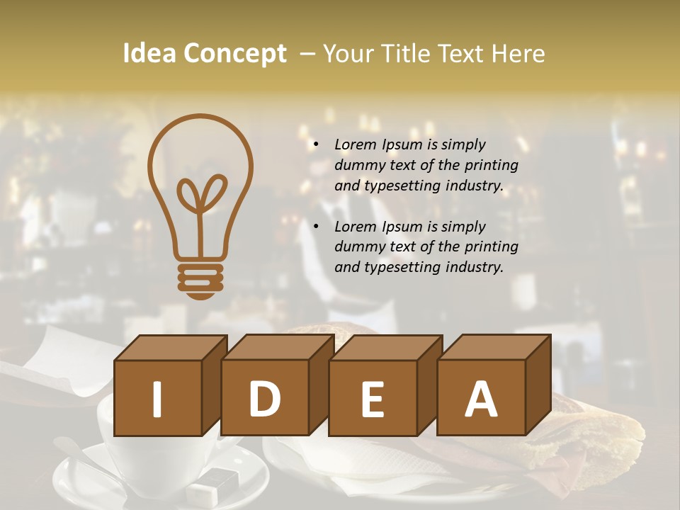 Color Cooking Brown PowerPoint Template