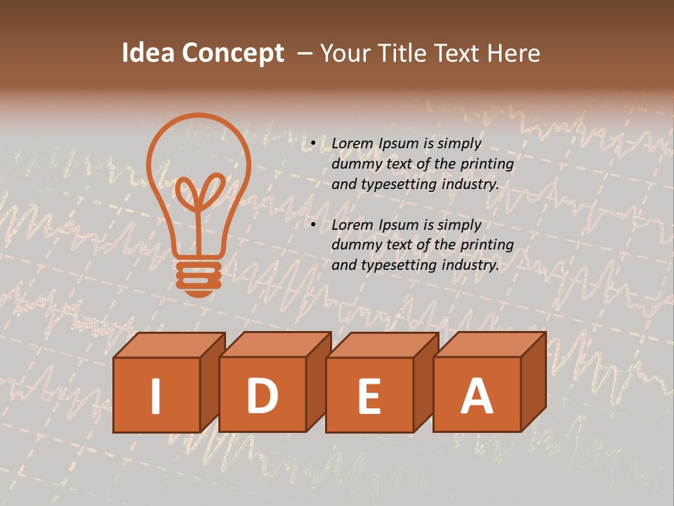 Exploration Voltage Brainwave PowerPoint Template