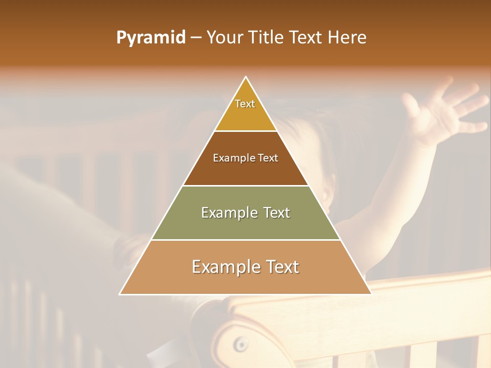 A Baby In A Crib With A Cast On It's Arm PowerPoint Template