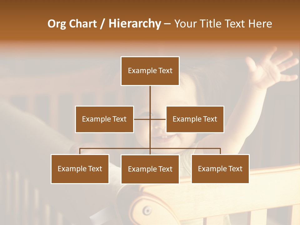 A Baby In A Crib With A Cast On It's Arm PowerPoint Template