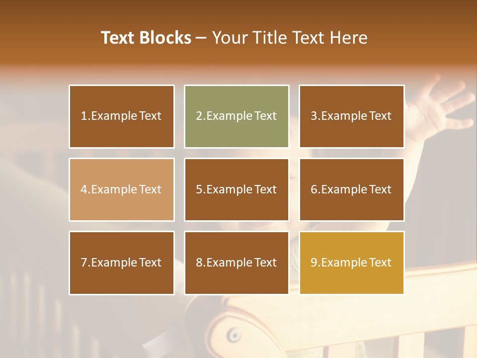 A Baby In A Crib With A Cast On It's Arm PowerPoint Template