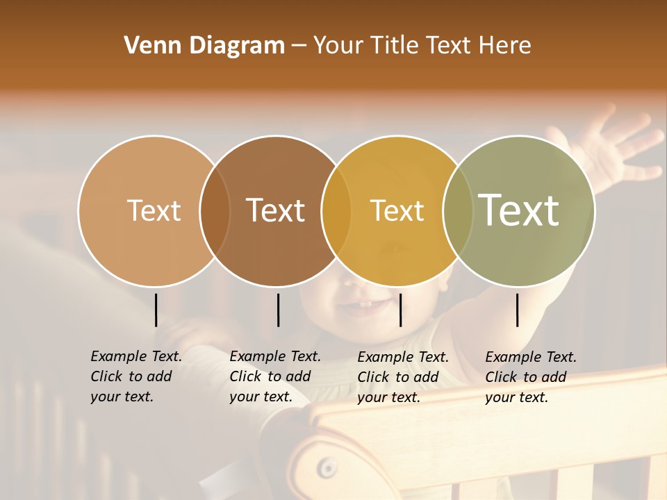A Baby In A Crib With A Cast On It's Arm PowerPoint Template