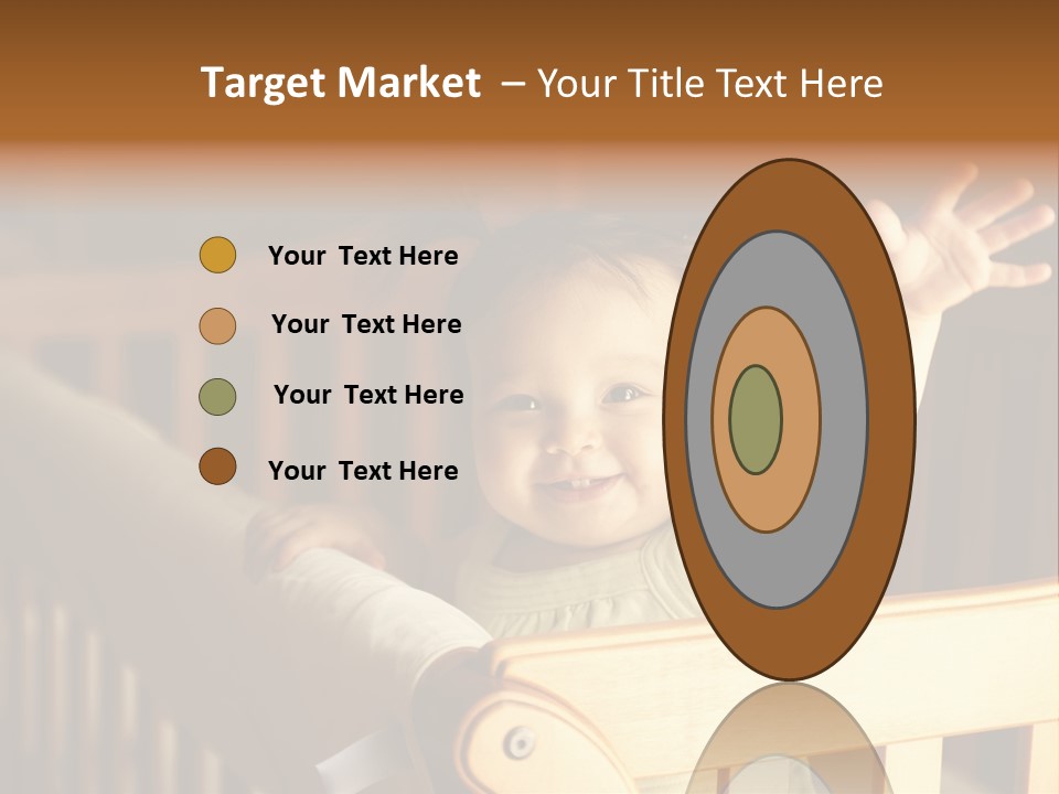 A Baby In A Crib With A Cast On It's Arm PowerPoint Template