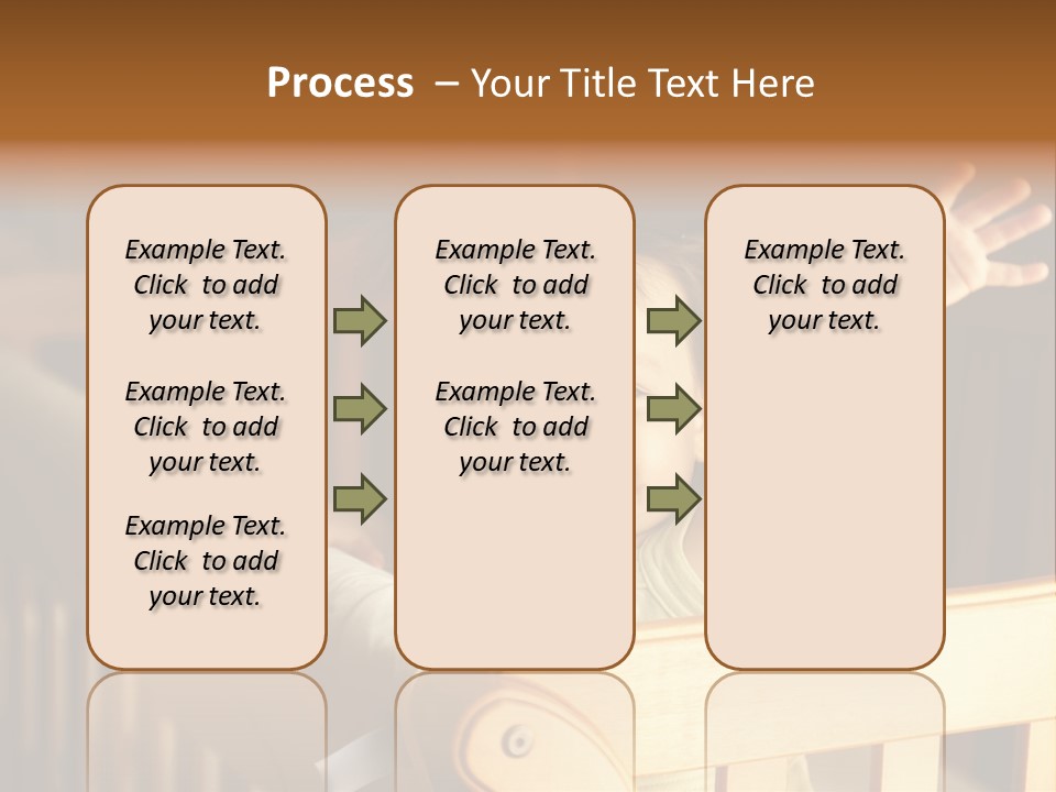 A Baby In A Crib With A Cast On It's Arm PowerPoint Template