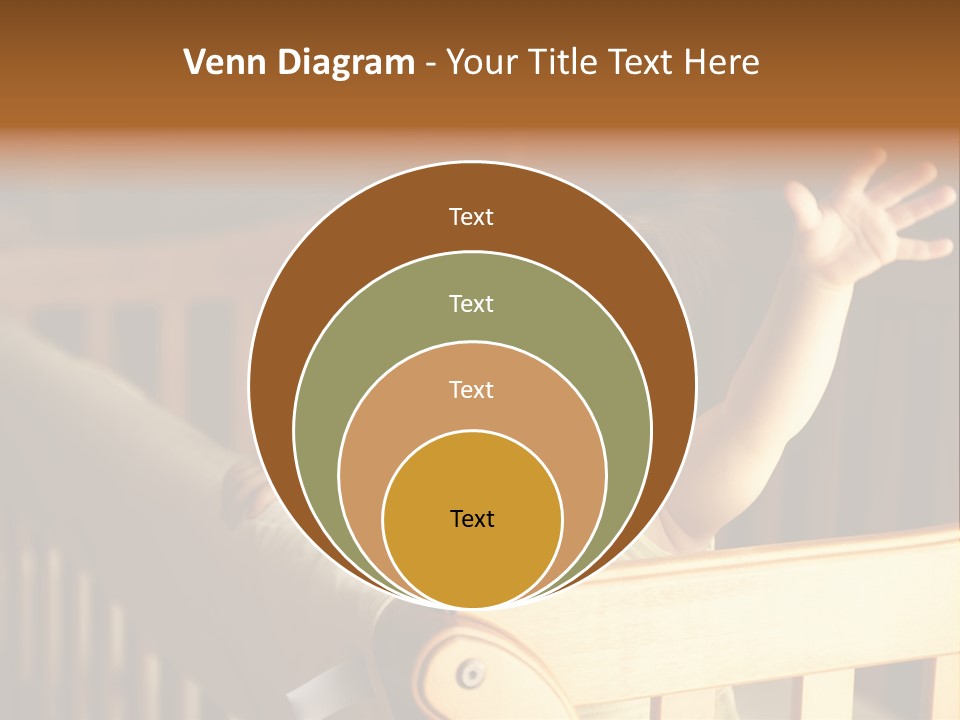 A Baby In A Crib With A Cast On It's Arm PowerPoint Template