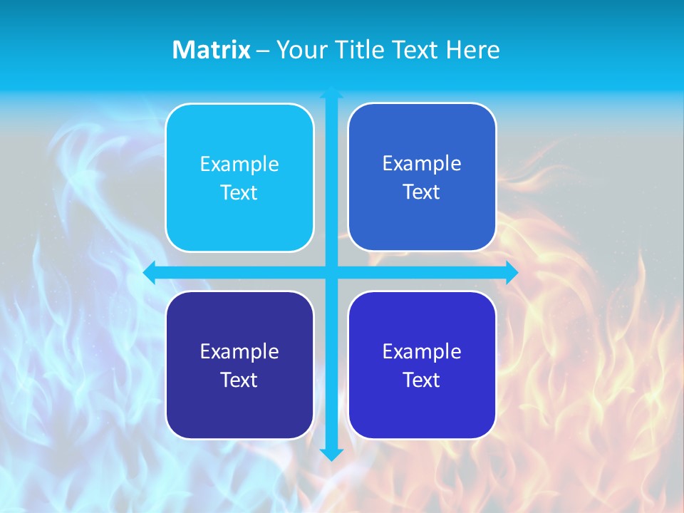 A Blue And Yellow Fire Dragon Powerpoint Presentation PowerPoint Template