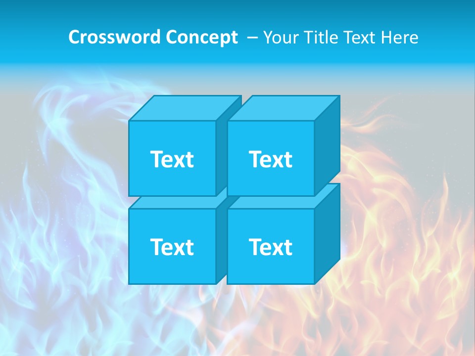 A Blue And Yellow Fire Dragon Powerpoint Presentation PowerPoint Template