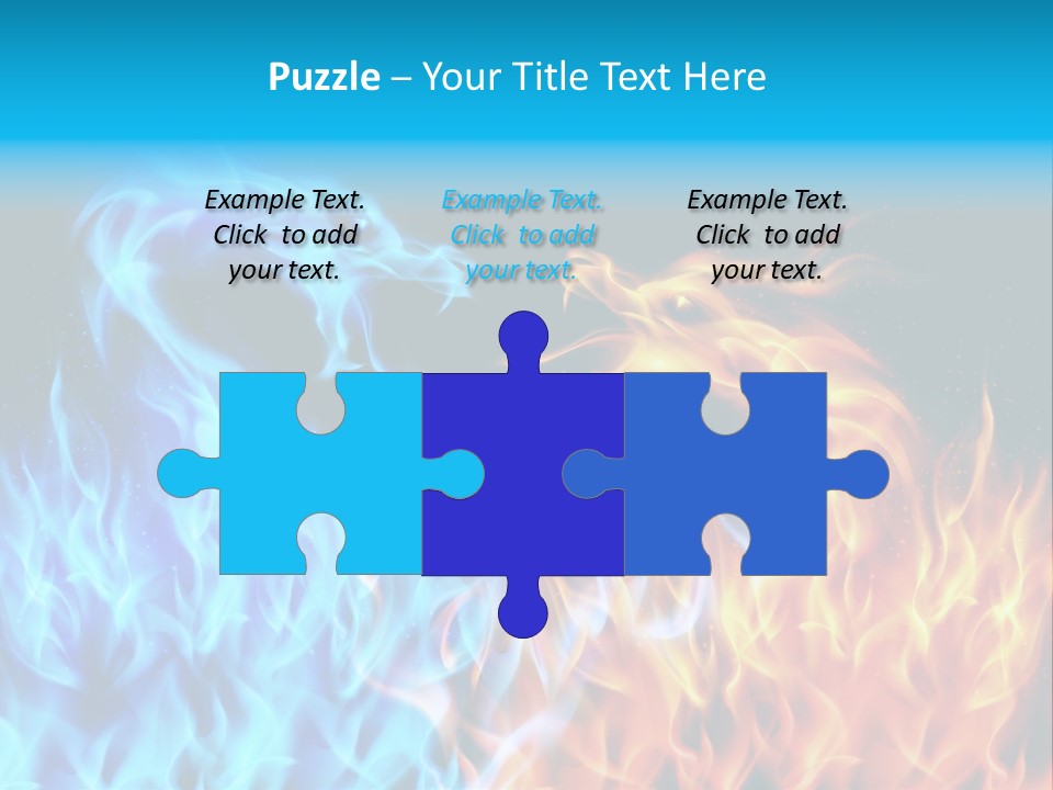 A Blue And Yellow Fire Dragon Powerpoint Presentation PowerPoint Template