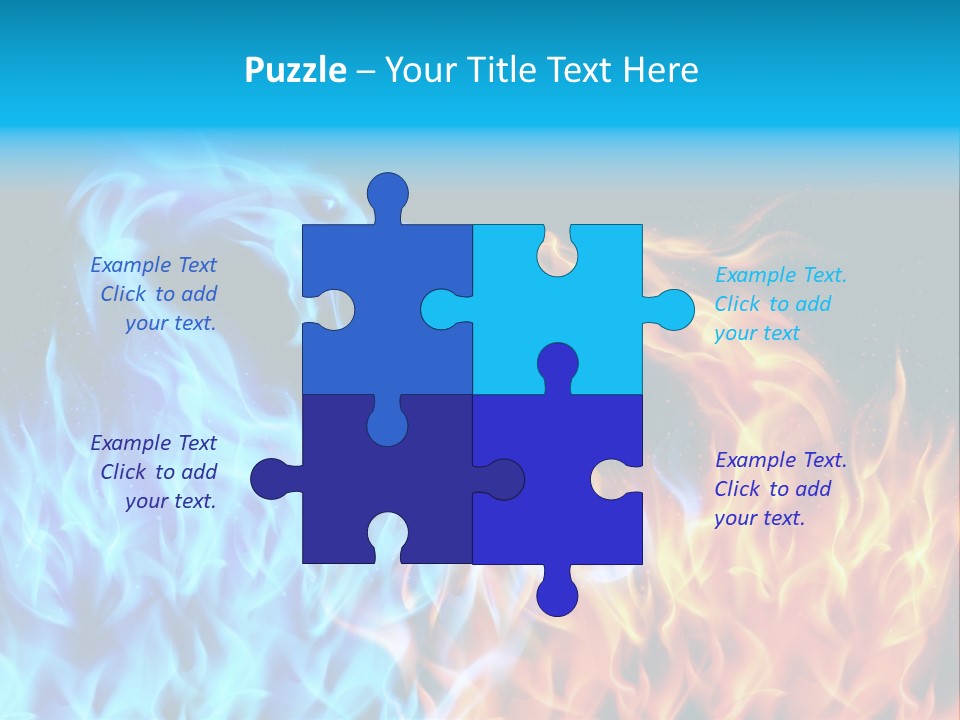 A Blue And Yellow Fire Dragon Powerpoint Presentation PowerPoint Template