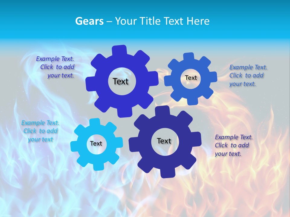 A Blue And Yellow Fire Dragon Powerpoint Presentation PowerPoint Template