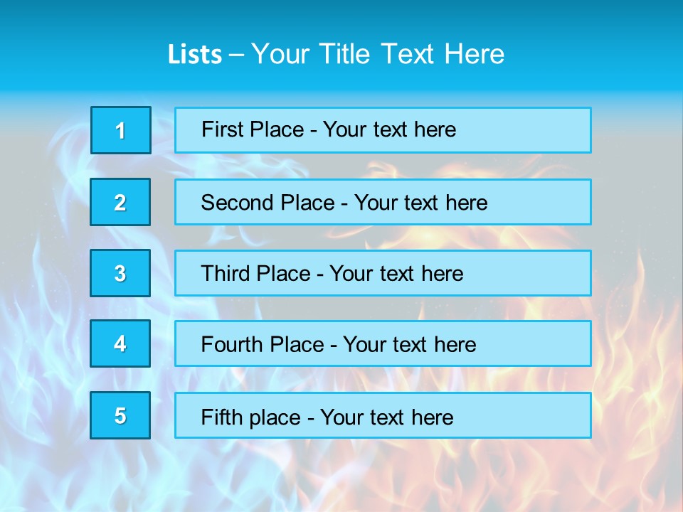 A Blue And Yellow Fire Dragon Powerpoint Presentation PowerPoint Template