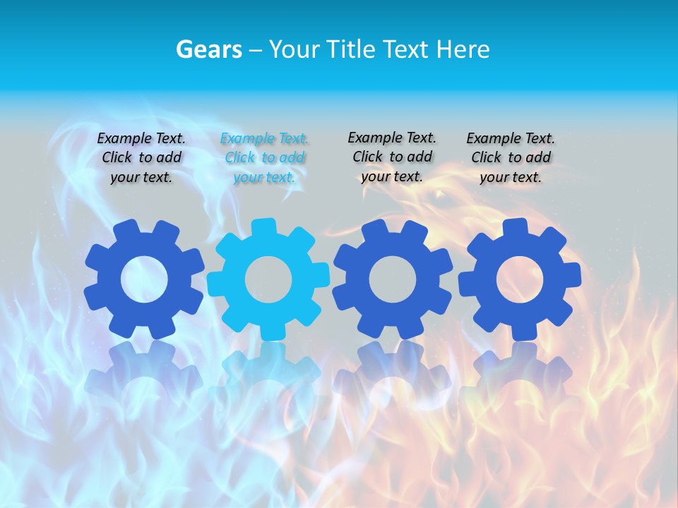 A Blue And Yellow Fire Dragon Powerpoint Presentation PowerPoint Template