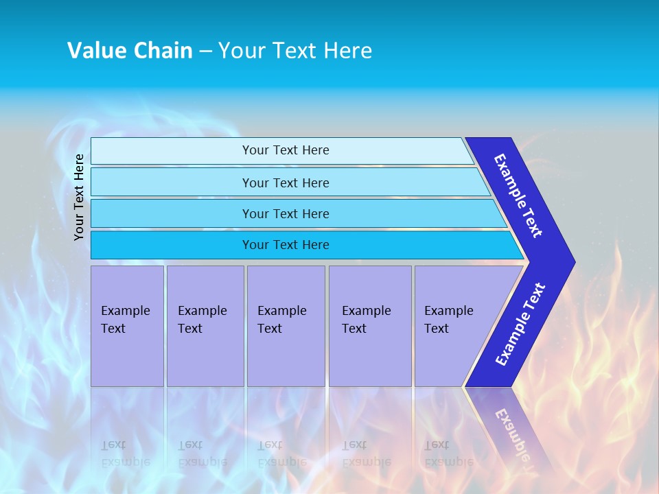 A Blue And Yellow Fire Dragon Powerpoint Presentation PowerPoint Template