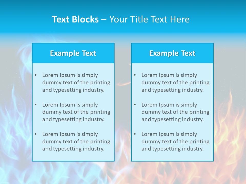 A Blue And Yellow Fire Dragon Powerpoint Presentation PowerPoint Template