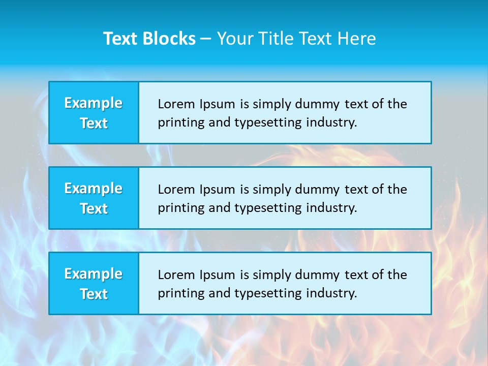 A Blue And Yellow Fire Dragon Powerpoint Presentation PowerPoint Template