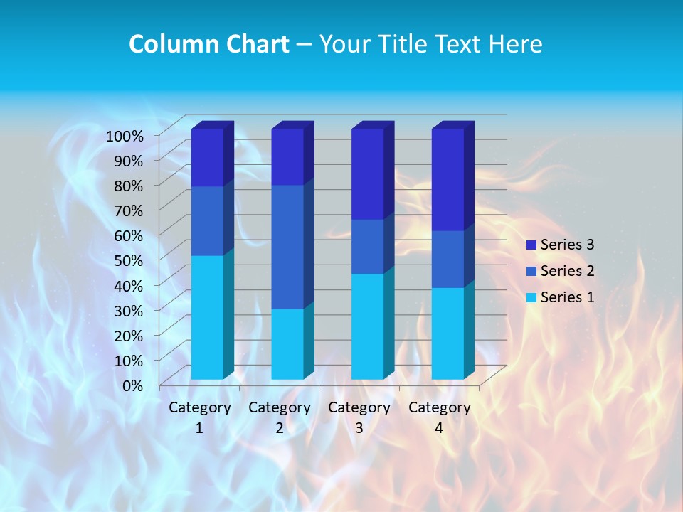 A Blue And Yellow Fire Dragon Powerpoint Presentation PowerPoint Template