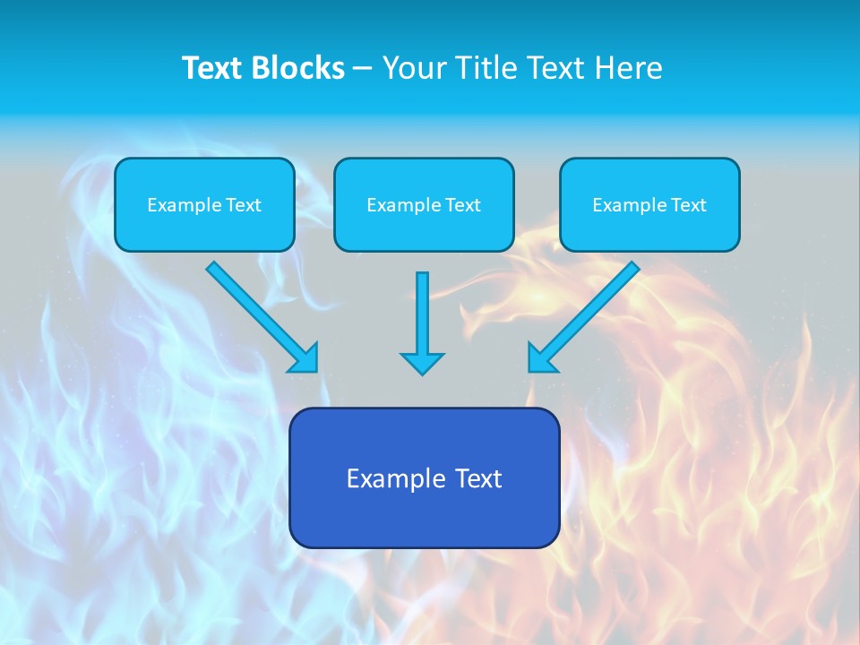 A Blue And Yellow Fire Dragon Powerpoint Presentation PowerPoint Template