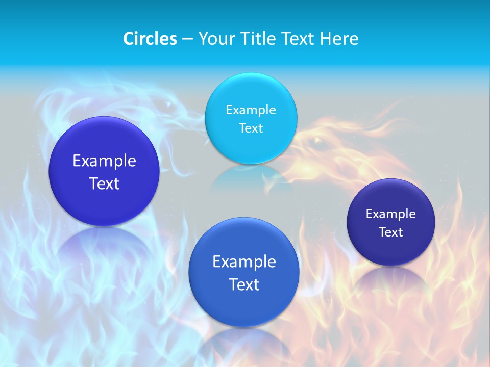 A Blue And Yellow Fire Dragon Powerpoint Presentation PowerPoint Template