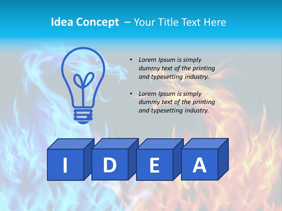 A Blue And Yellow Fire Dragon Powerpoint Presentation PowerPoint Template