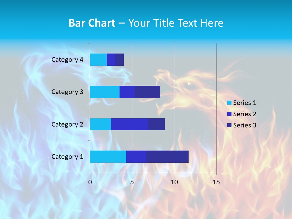 A Blue And Yellow Fire Dragon Powerpoint Presentation PowerPoint Template