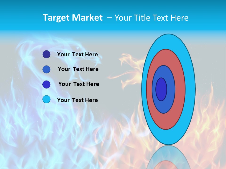 A Blue And Yellow Fire Dragon Powerpoint Presentation PowerPoint Template