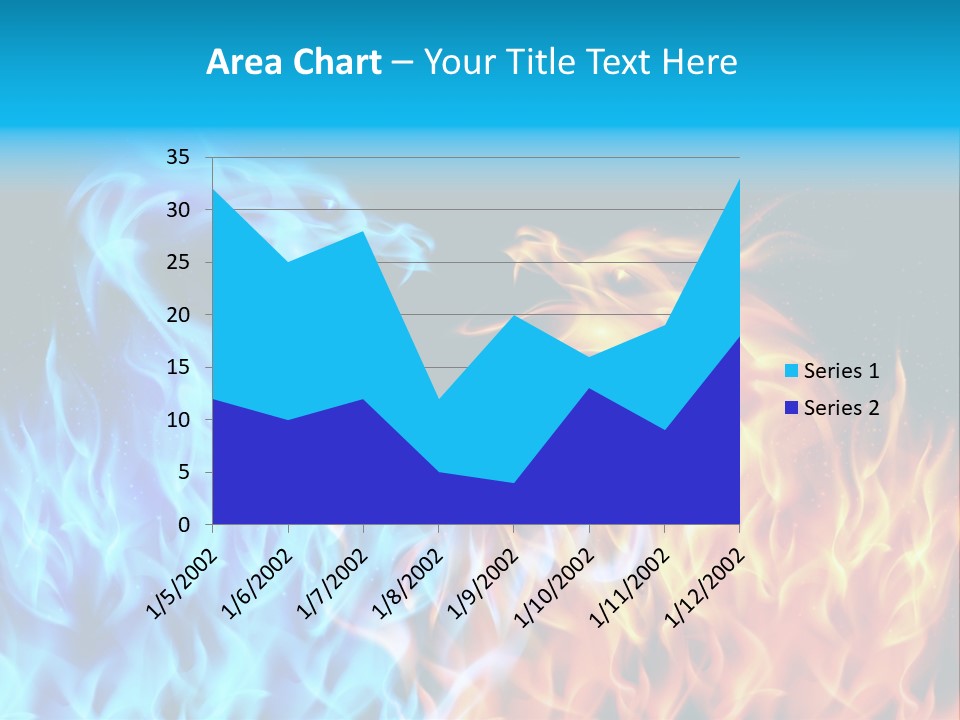 A Blue And Yellow Fire Dragon Powerpoint Presentation PowerPoint Template