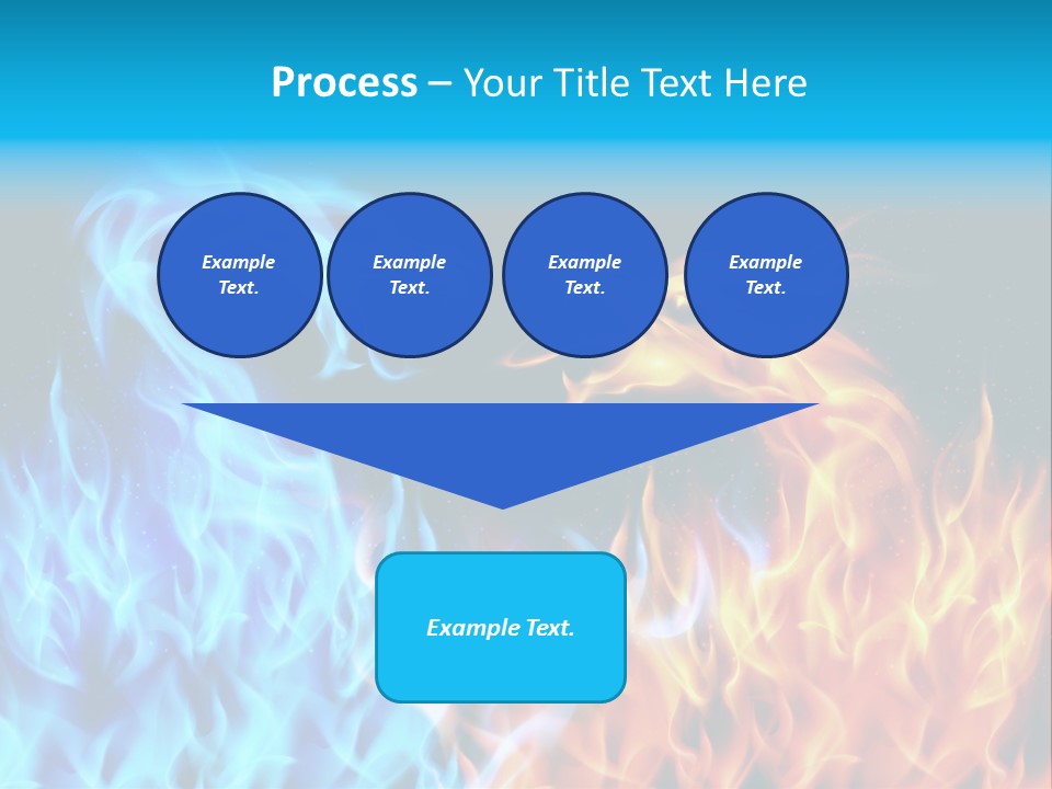 A Blue And Yellow Fire Dragon Powerpoint Presentation PowerPoint Template