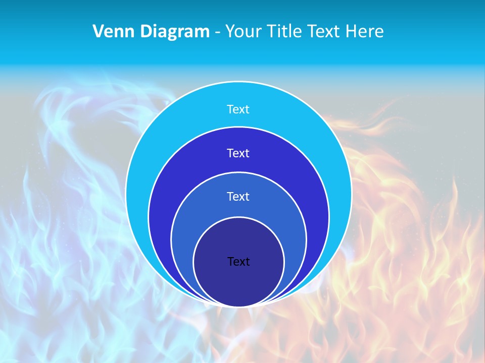 A Blue And Yellow Fire Dragon Powerpoint Presentation PowerPoint Template