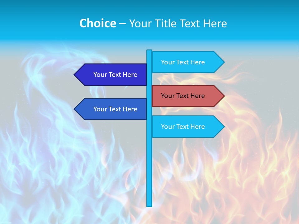 A Blue And Yellow Fire Dragon Powerpoint Presentation PowerPoint Template