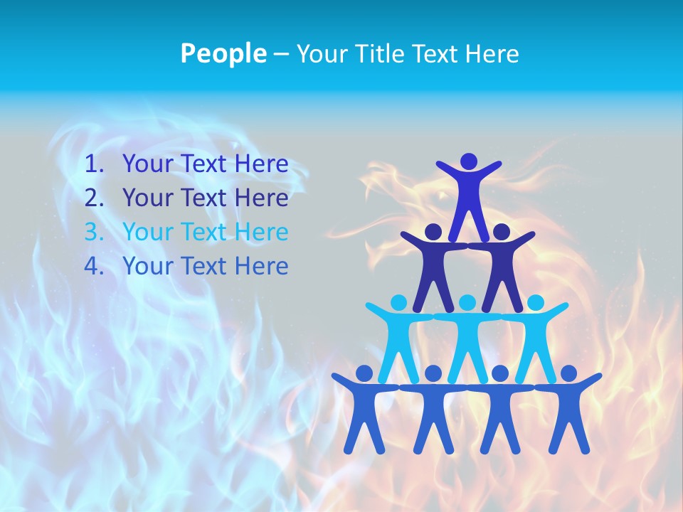 A Blue And Yellow Fire Dragon Powerpoint Presentation PowerPoint Template