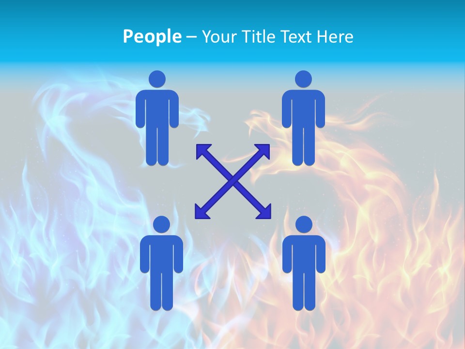 A Blue And Yellow Fire Dragon Powerpoint Presentation PowerPoint Template