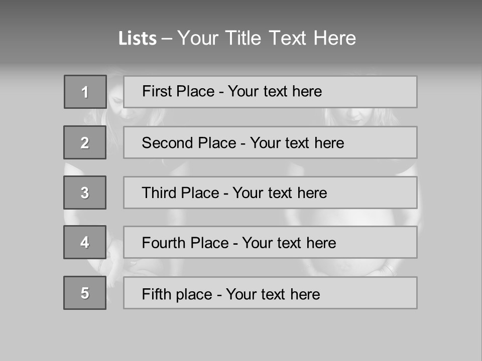 A Pregnant Woman Holding A Baby In Her Hands PowerPoint Template