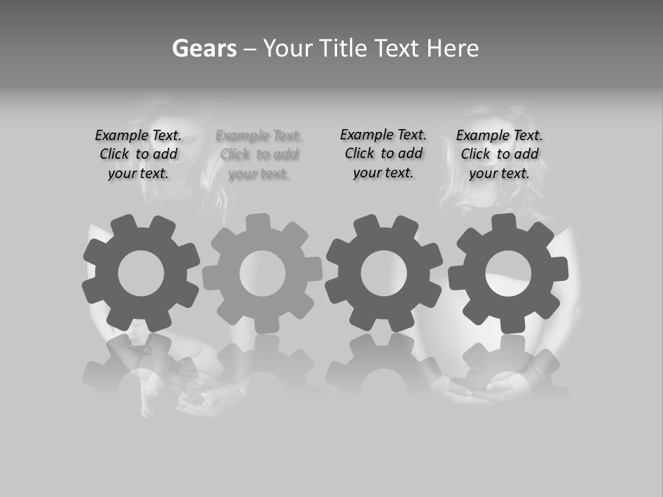 A Pregnant Woman Holding A Baby In Her Hands PowerPoint Template