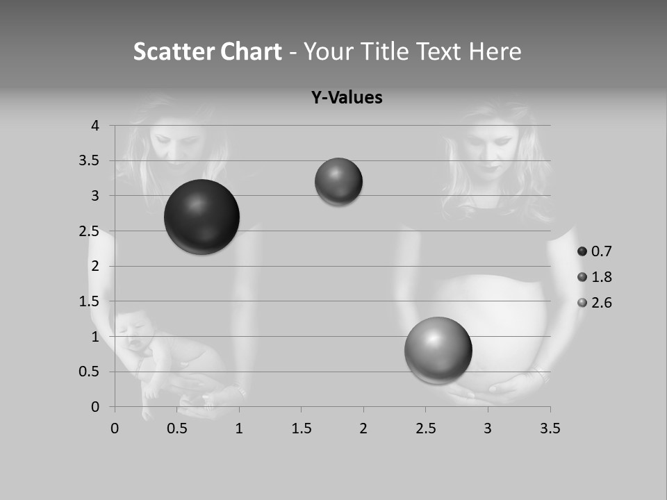 A Pregnant Woman Holding A Baby In Her Hands PowerPoint Template