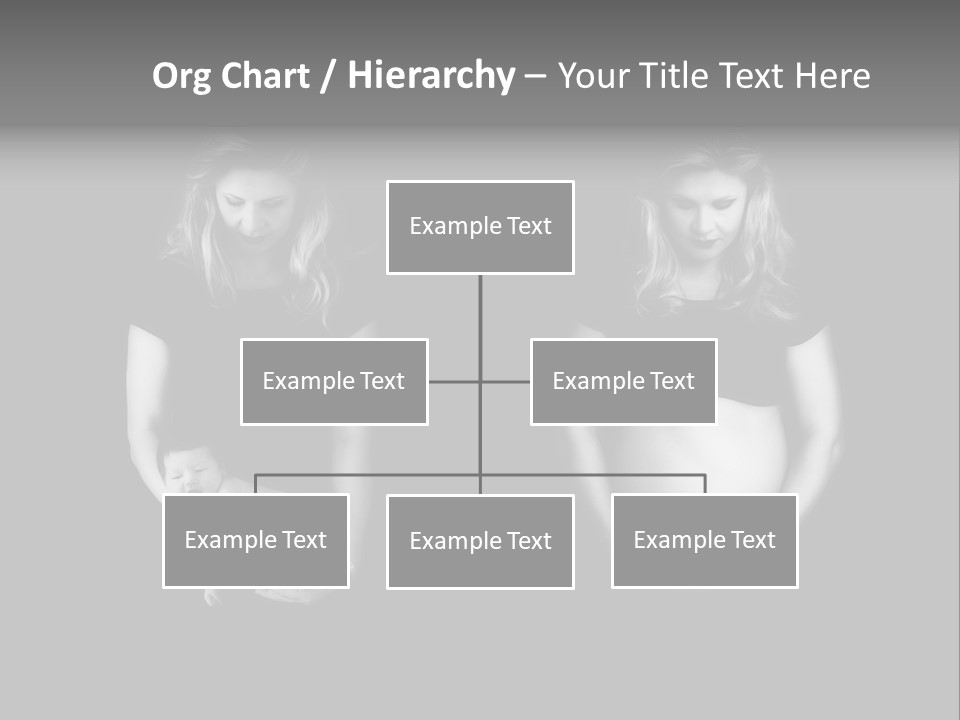 A Pregnant Woman Holding A Baby In Her Hands PowerPoint Template