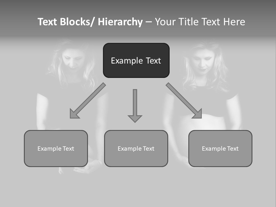 A Pregnant Woman Holding A Baby In Her Hands PowerPoint Template