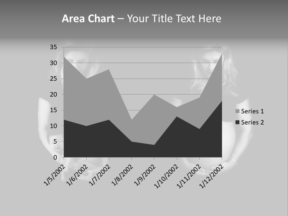 A Pregnant Woman Holding A Baby In Her Hands PowerPoint Template