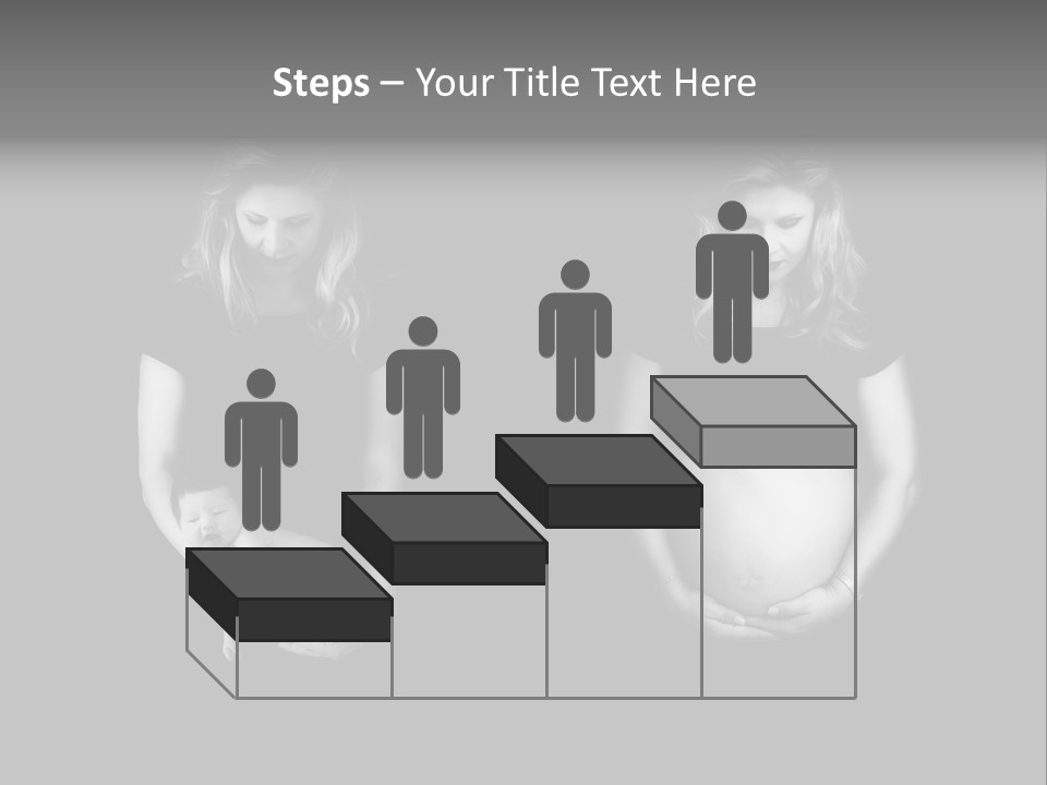 A Pregnant Woman Holding A Baby In Her Hands PowerPoint Template