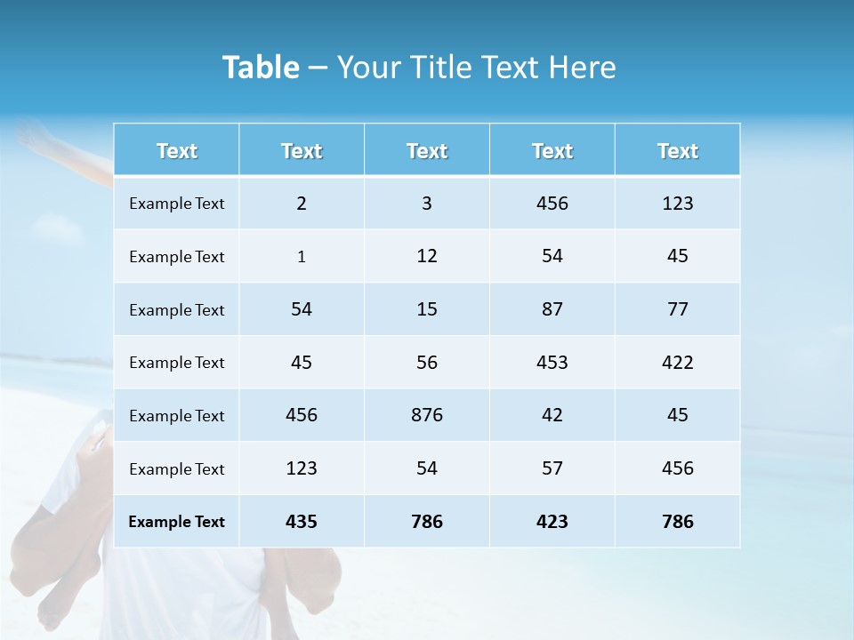 A Man Carrying A Child On His Shoulders On The Beach PowerPoint Template