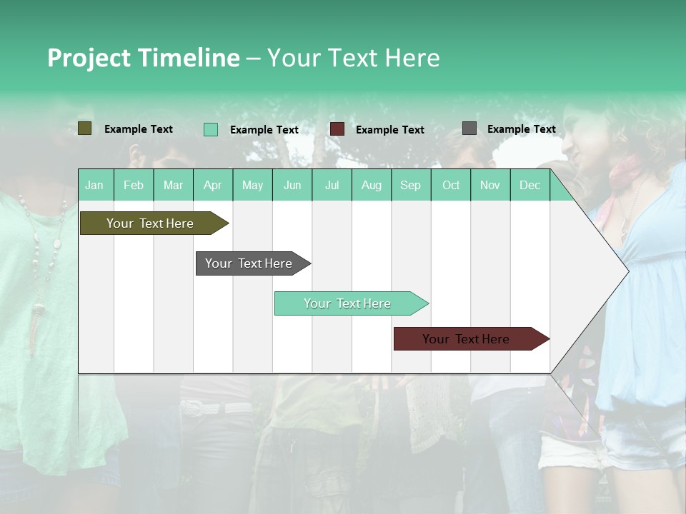 A Group Of People Holding Hands In A Circle PowerPoint Template
