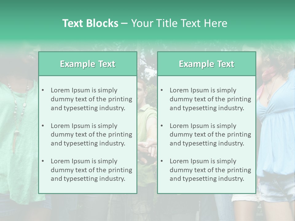 A Group Of People Holding Hands In A Circle PowerPoint Template