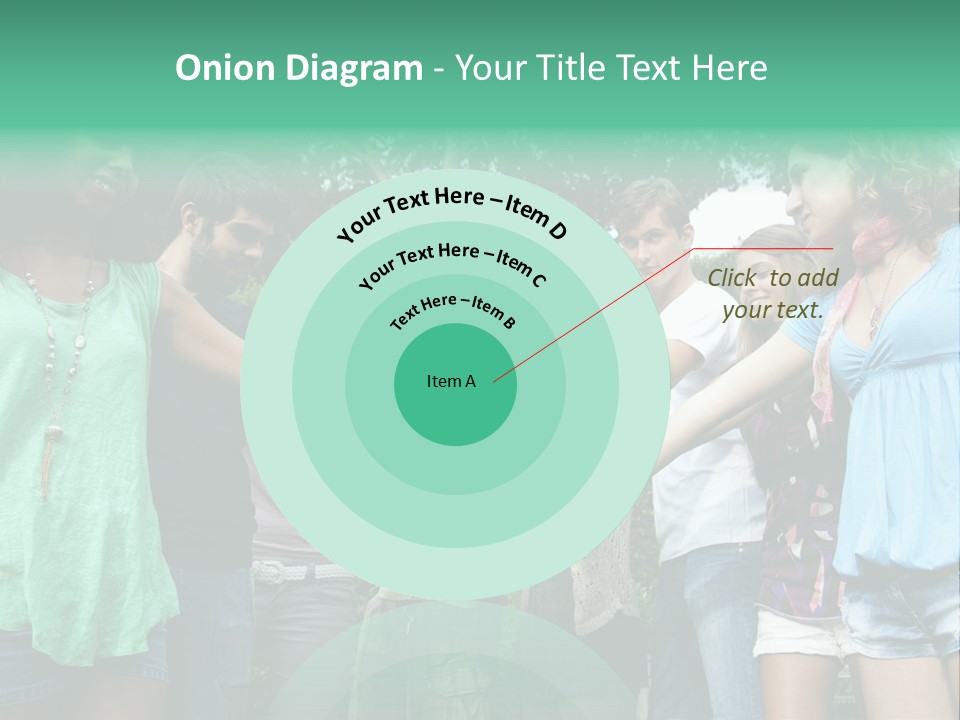 A Group Of People Holding Hands In A Circle PowerPoint Template