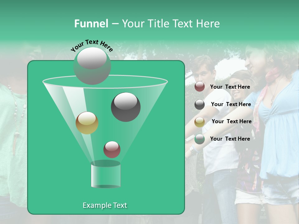 A Group Of People Holding Hands In A Circle PowerPoint Template
