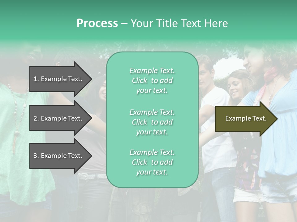 A Group Of People Holding Hands In A Circle PowerPoint Template