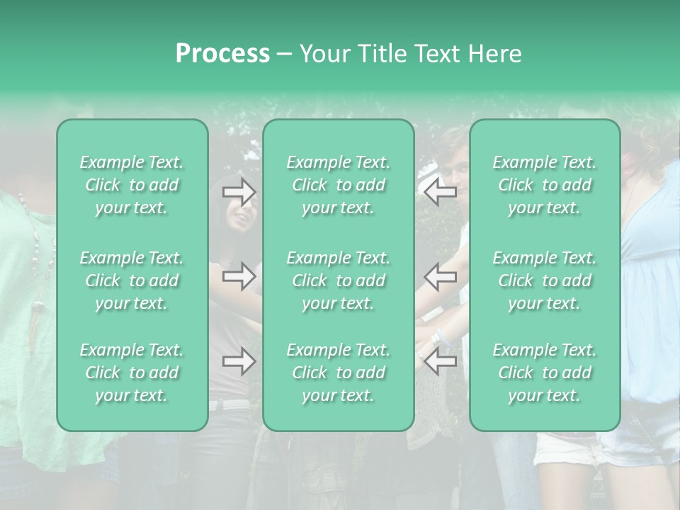 A Group Of People Holding Hands In A Circle PowerPoint Template