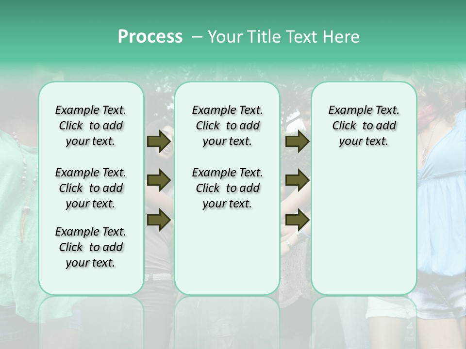 A Group Of People Holding Hands In A Circle PowerPoint Template