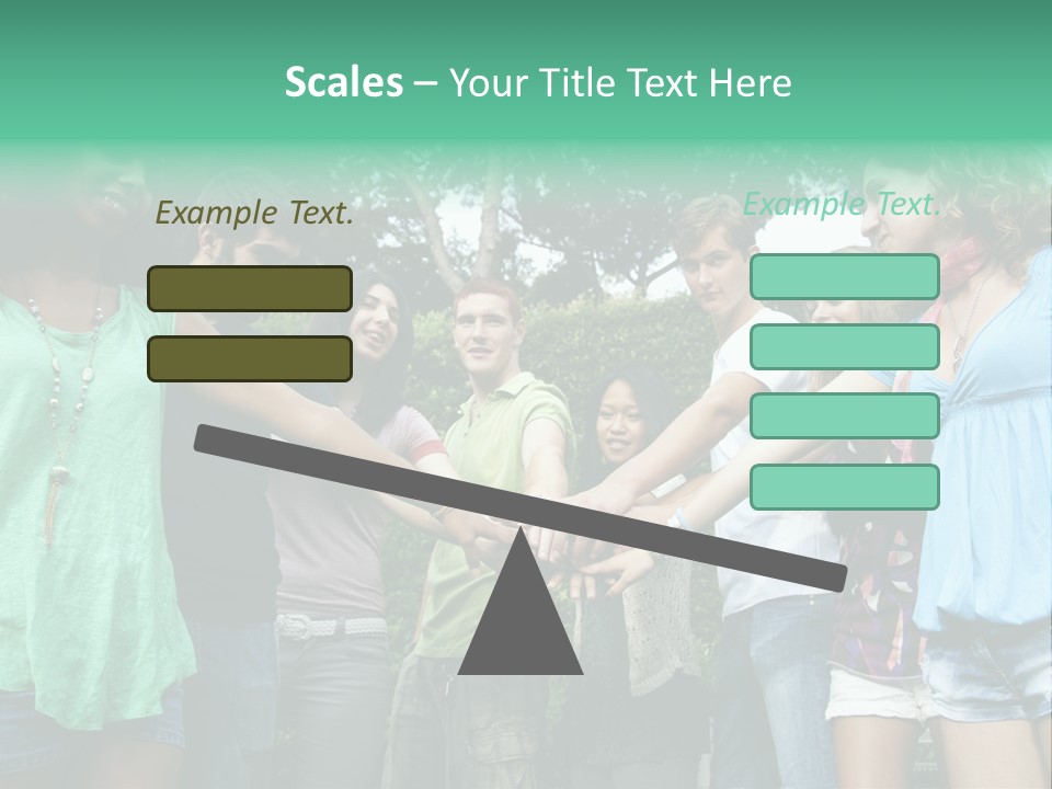A Group Of People Holding Hands In A Circle PowerPoint Template